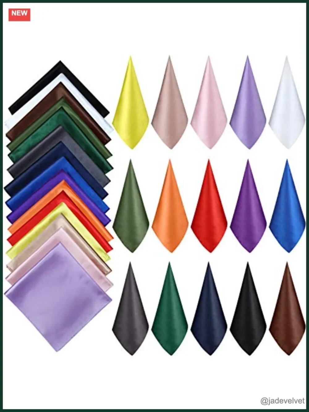 15 Piece Square Neck Scarf Set, Small Silk Scarves Bandana for Hair Wraps